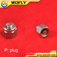 stainless steel tube screwed nipple cap nut fittings